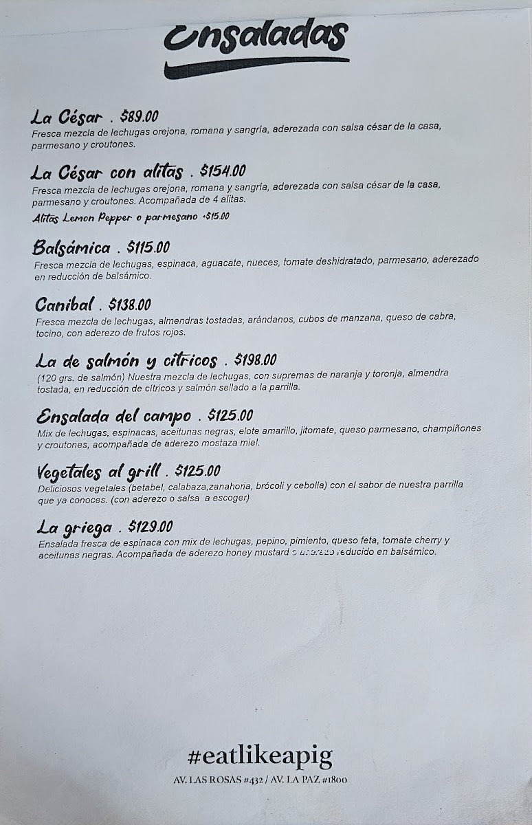 El Canibal Menu - Image 4