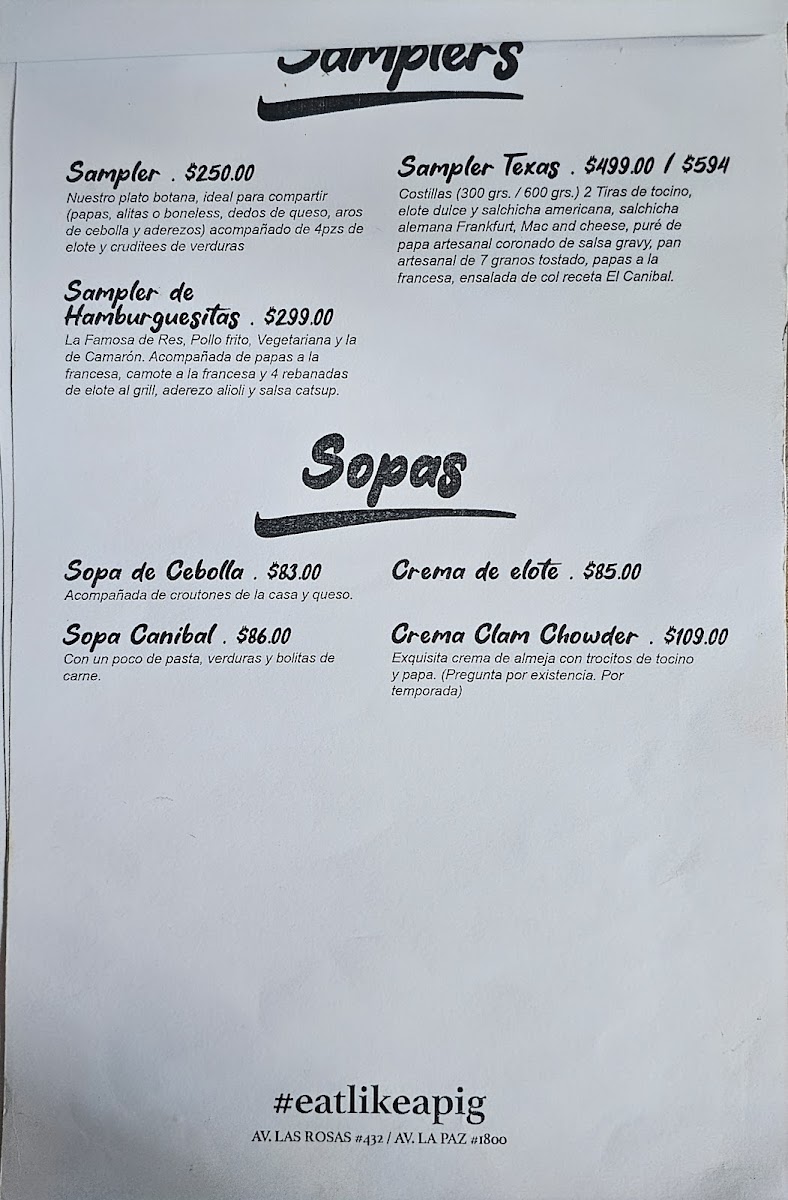 El Canibal Menu - Image 6